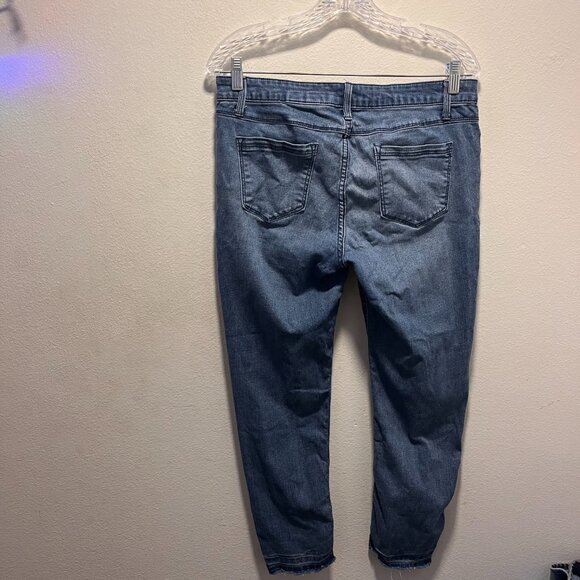 Kenneth Cole New York Jess Skinny Jeans Blue Denim Size 10 - Picture 2 of 6